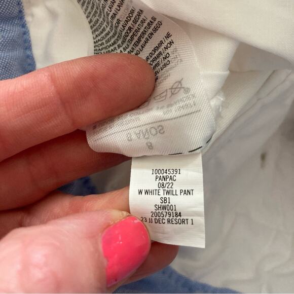 NWT Janie and Jack Twill Pants White Boys Size 8 - Picture 9 of 12